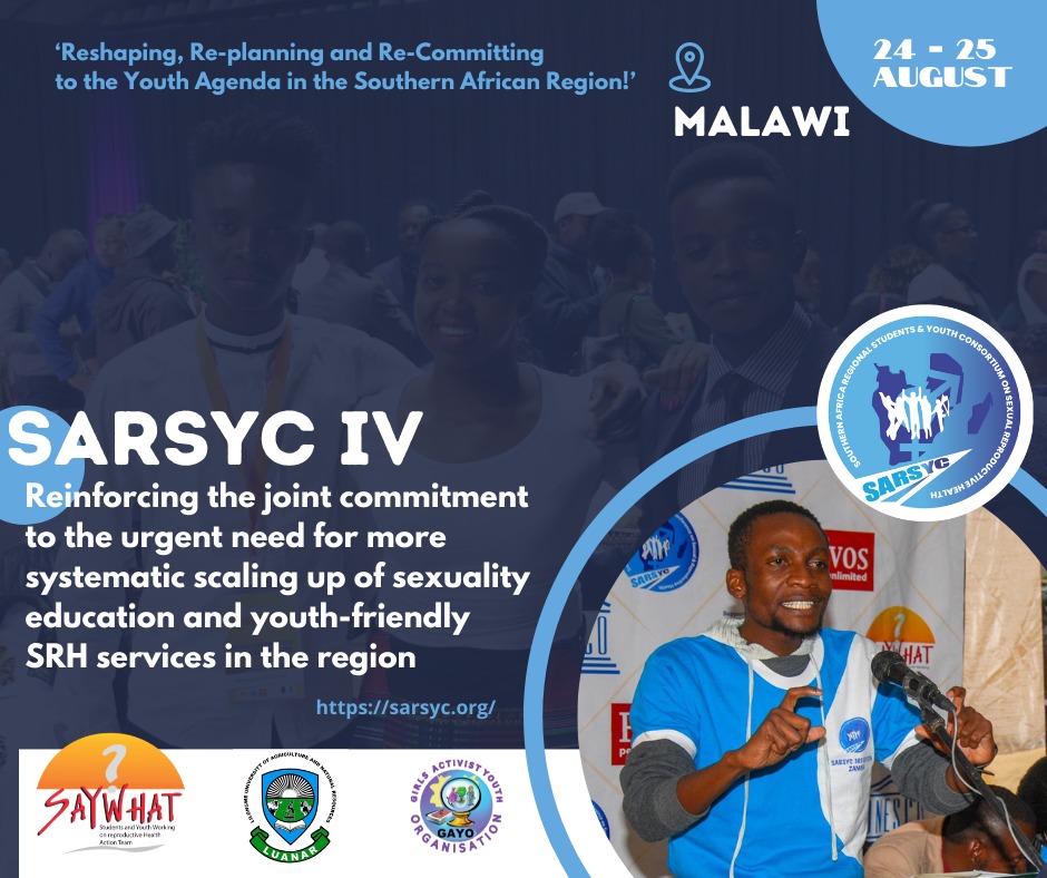 It is not late for you to be part of the #SARSYC202. You have an option to  defy geographical locations and follow the conference online. 
#YouthAgendaNow 

<a href="/Luanarofficial/">Luanar</a> <a href="/UNFPA_Zimbabwe/">UNFPA Zimbabwe</a> <a href="/galzinf/">GALZ</a> <a href="/SwedeninZW/">Sweden in Zimbabwe 🇸🇪</a>
<a href="/SAYWHATOrg/">SAYWHAT</a>