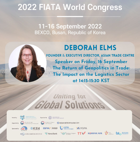 fiatafederation's tweet photo. #FWC2022 #FIATA #FIATAWorldCongress #logistics #freight #freightforwarding #cargo #geopolitics #trade #tradefacilitation #supplychain #business #technology #digitaltransformation https://t.co/74e6djfXRF