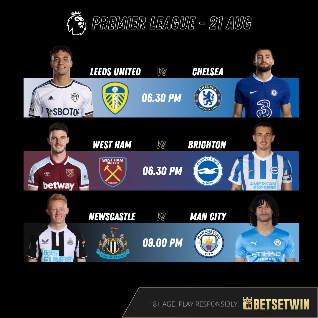 betsetwin_india's tweet photo. Play, predict and win the Premier League in action with #betsetwin ⚽️
Register Now: https://t.co/ZZ6p3kUiYu

#PremierLeague #Football #Sportsbook #sports #LiveAction #Play #Predict #Win #Chelsea #Westham  #Leedsunited #ManCity https://t.co/uxyvLa1f1E