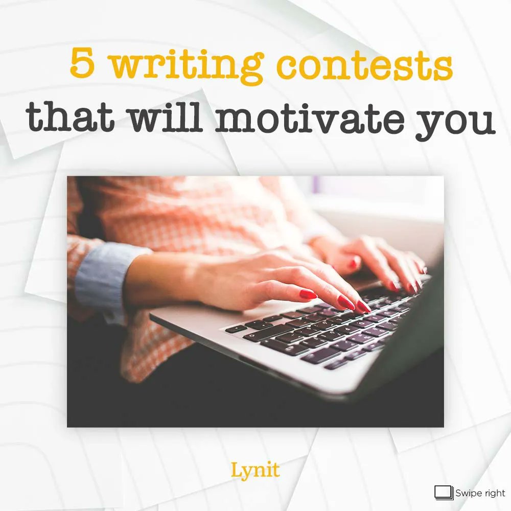#Writingcontests are a great way to push yourself to write ✍🏽.
Details and links to the contests are on our Lynit blog 👉 buff.ly/3c11lpt
#writersoftwitter #writers #tellyourbeststory #lynit #writerscommunity #writerlife