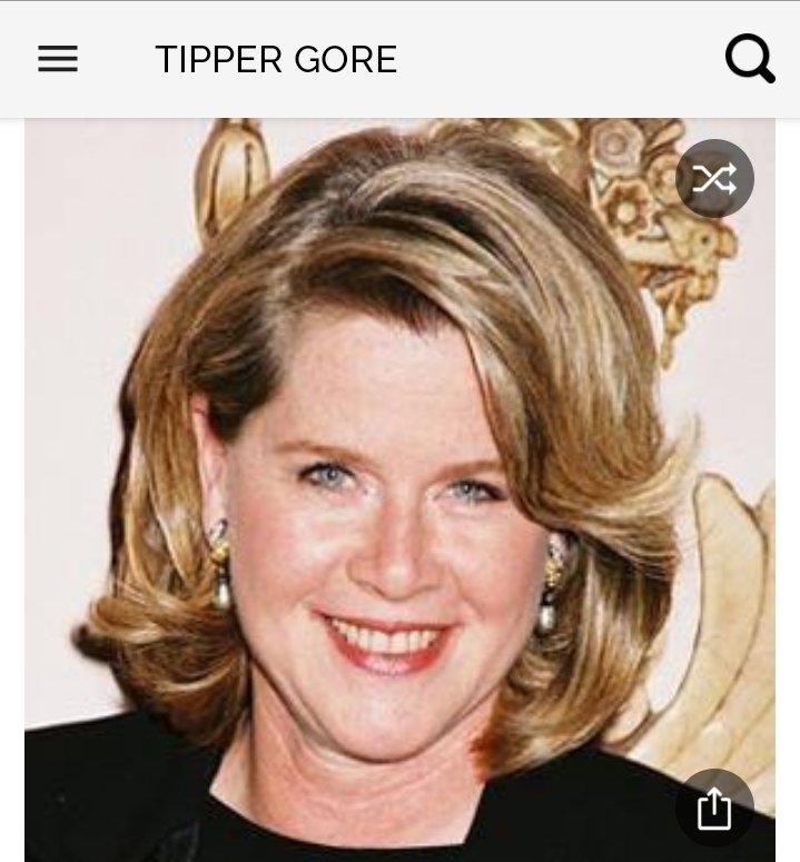 Happy birthday to this former second lady. Happy birthday to Tipper Gore 