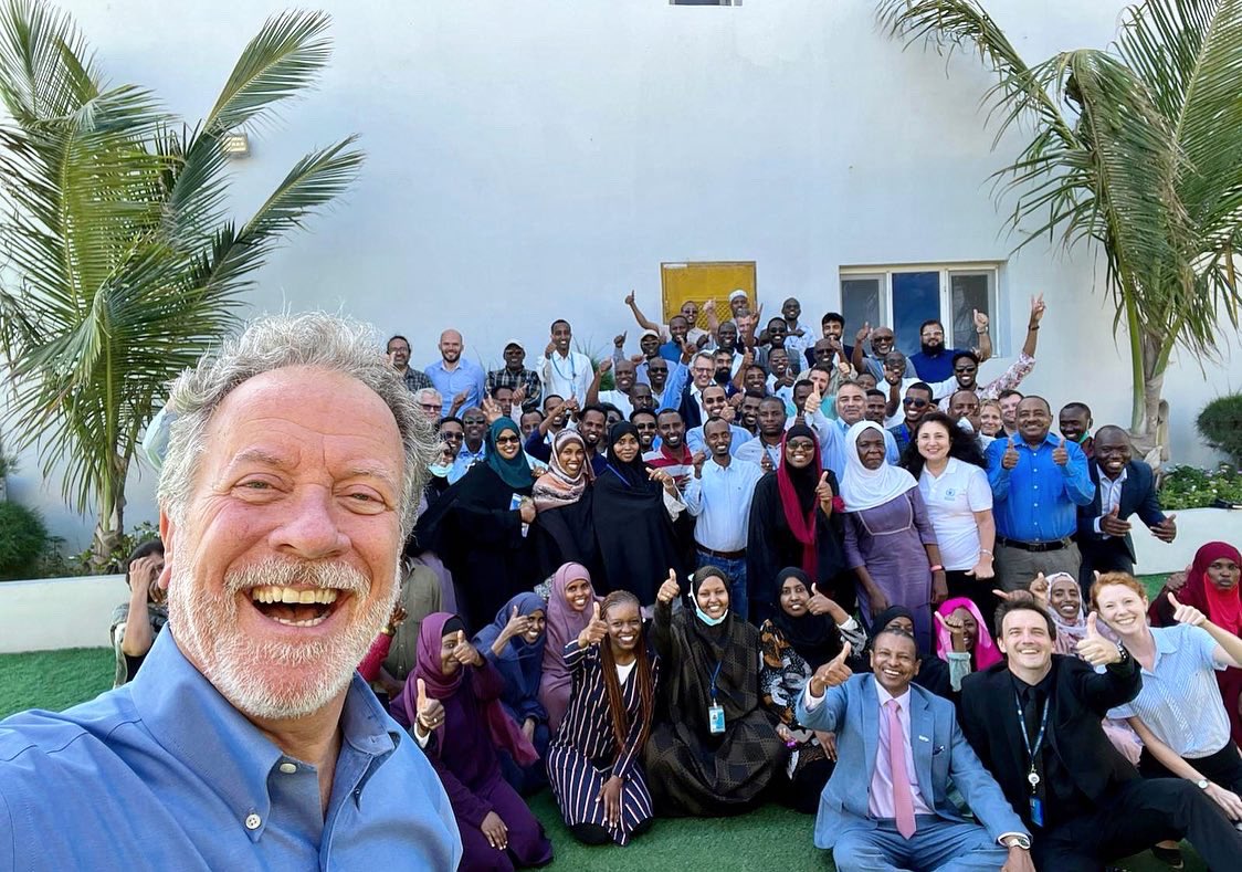 WFPChief's tweet photo. Heroes! Meet the @WFPSomalia team. This group of incredible people is going all out, every day, to deliver food, cash assistance &amp; hope to more than 4M people across the country. Their hard work and commitment could not be more important now, and in the months ahead. #WHD2022 https://t.co/3g0ePY0S4V