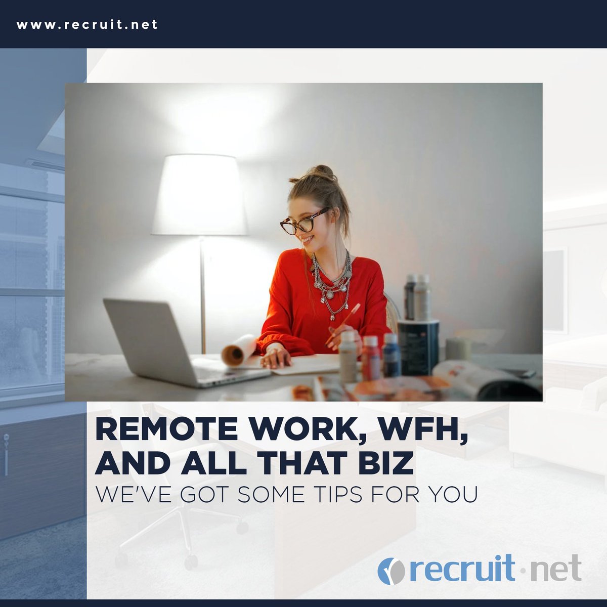 Recruitnet's tweet photo. Remote Work, WFH, and All That Biz
A lot have adjusted to #remotework, but still want to improve. There are also some who are still trying to adjust.
We've got some tips for you here: https://t.co/Rcw9WES6x7
#RecruitNet #Jobs https://t.co/2R0AXIYRCL