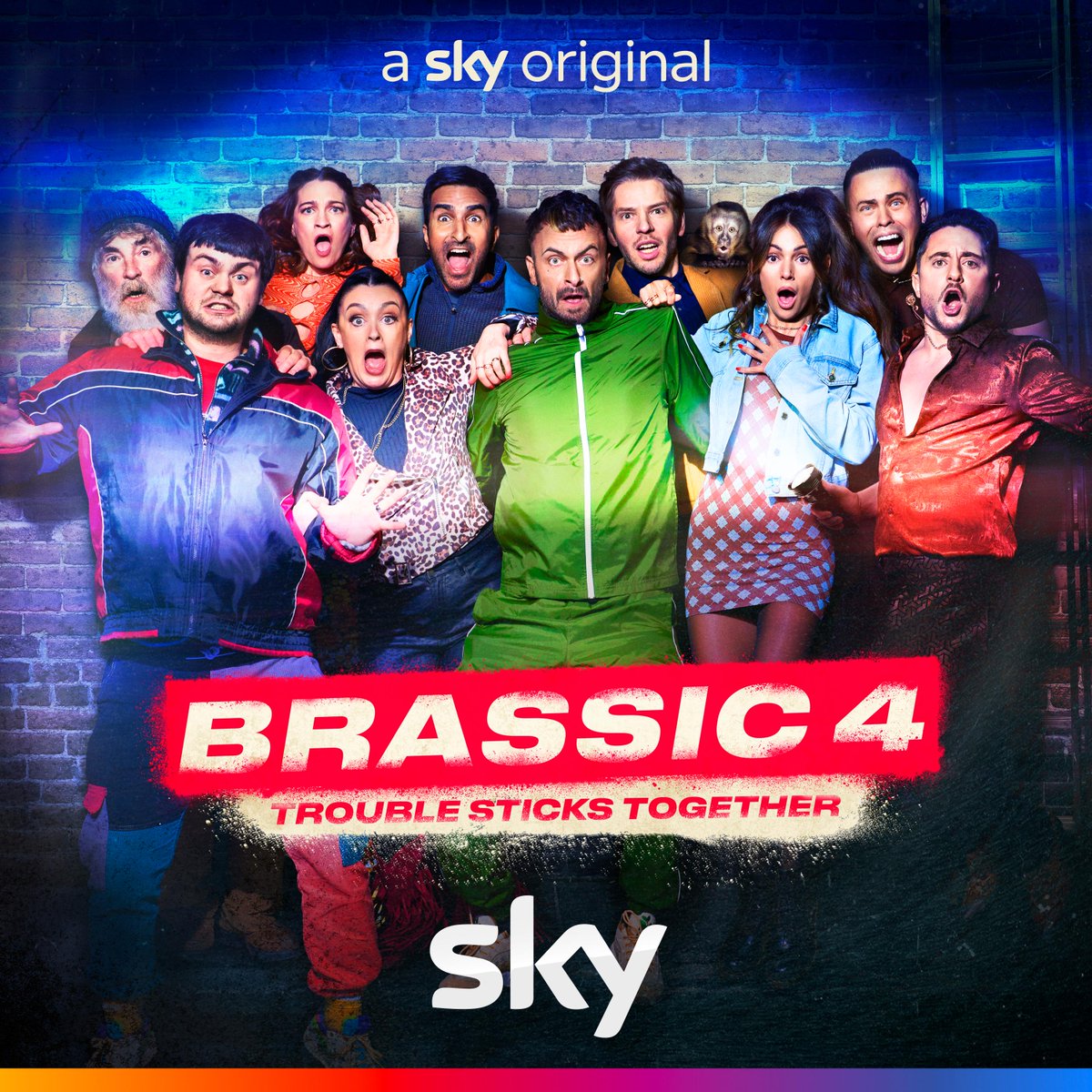 skytv's tweet photo. The Brassic gang is back for series 4. Ere we go again...

7 September. #Brassic4 https://t.co/zR70i8kE7E