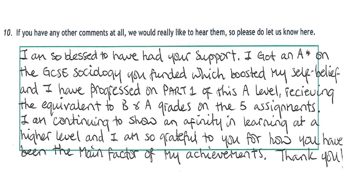 PrisonersEd's tweet photo. 🎉Congratulations to our learners in prison who received their #ALevelResults yesterday!

Here's a quote from one of our learners who is studying an A-level course. 

#ALevelResults2022 #ResultsDay2022 https://t.co/liLJyBZlMv