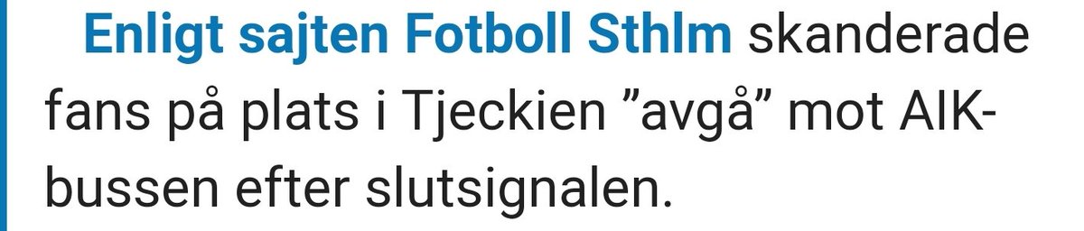 Om @aikfotboll inte kan leverera sportsliga resultat så ska iaf tidtabellerna följas
