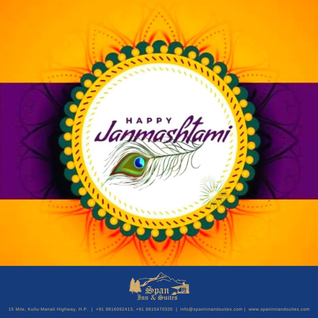 span_inn's tweet image. Happy Janmashtami…!!!

spaninnandsuites.com

#krishnjanmashtmi #happyjanmashtami #spaninnandsuites #thehimalayas #manali #himachalpradesh