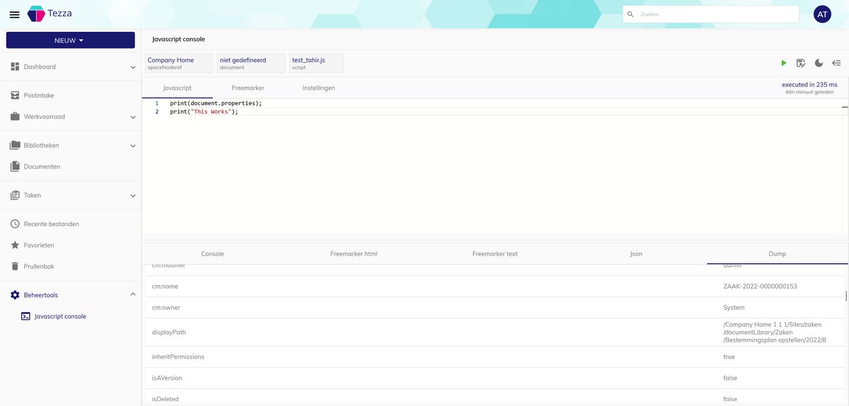 Good news we're working on a JS-Console in <a href="/Alfresco/">Alfresco</a> #ADF #Angular 
Some Screens below, hope to write a small blog soon when it's available on Docker Hub