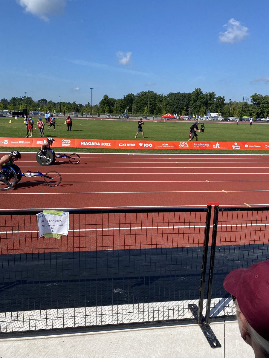Cori Hicks at the 2022 Canada Games, International Track &amp; Field centre, in the 100m wheelchair dash. <a href="/teamnl/">TeamNL</a>