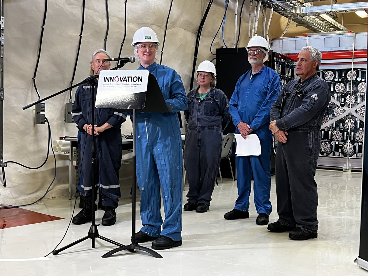 SNOLAB (@snolabscience) on Twitter photo Thank you to <a href="/CDNScience/">Canadian Science</a> and <a href="/ISED_CA/">ISED</a> for supporting SNOLABScience with a $102M investment! #physics #DarkMatter <a href="/FP_Champagne/">François-Philippe Champagne (FPC) 🇨🇦</a> Thank you to <a href="/CDNScience/">Canadian Science</a> and <a href="/ISED_CA/">ISED</a> for supporting SNOLABScience with a $102M investment! #physics #DarkMatter <a href="/FP_Champagne/">François-Philippe Champagne (FPC) 🇨🇦</a>