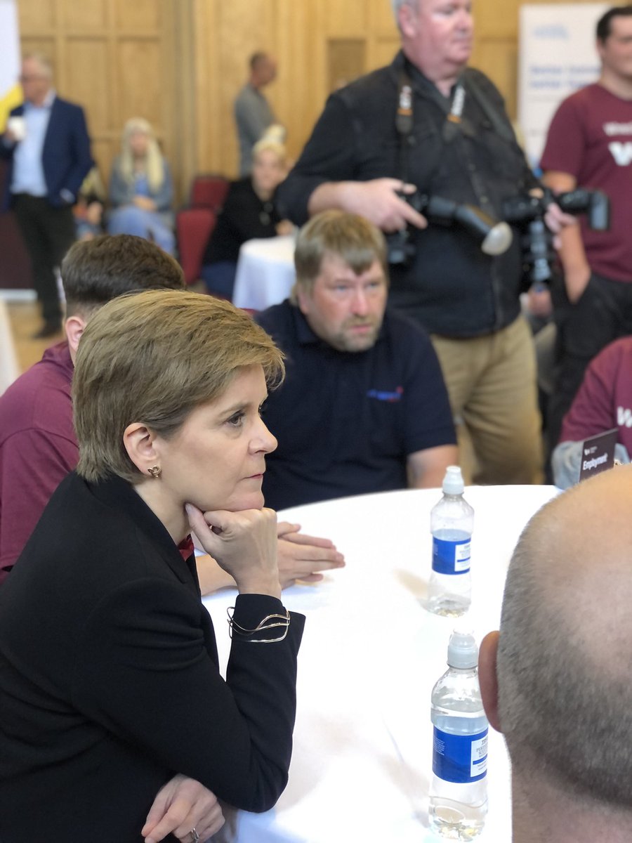 Celebrating success with <a href="/WheatleyHousing/">Wheatley Group</a> and <a href="/NicolaSturgeon/">Nicola Sturgeon</a> today. Showcasing the approach <a href="/McTaggartGroup/">McTaggart Construction</a> has taken work work in partnership with <a href="/clyde_college/">ClydeCollegeConstruction</a> <a href="/WheatleyHousing/">Wheatley Group</a> <a href="/dwp/">DWP</a> to support tenants and customers into jobs. 3 recent starts from this new initiative shown.