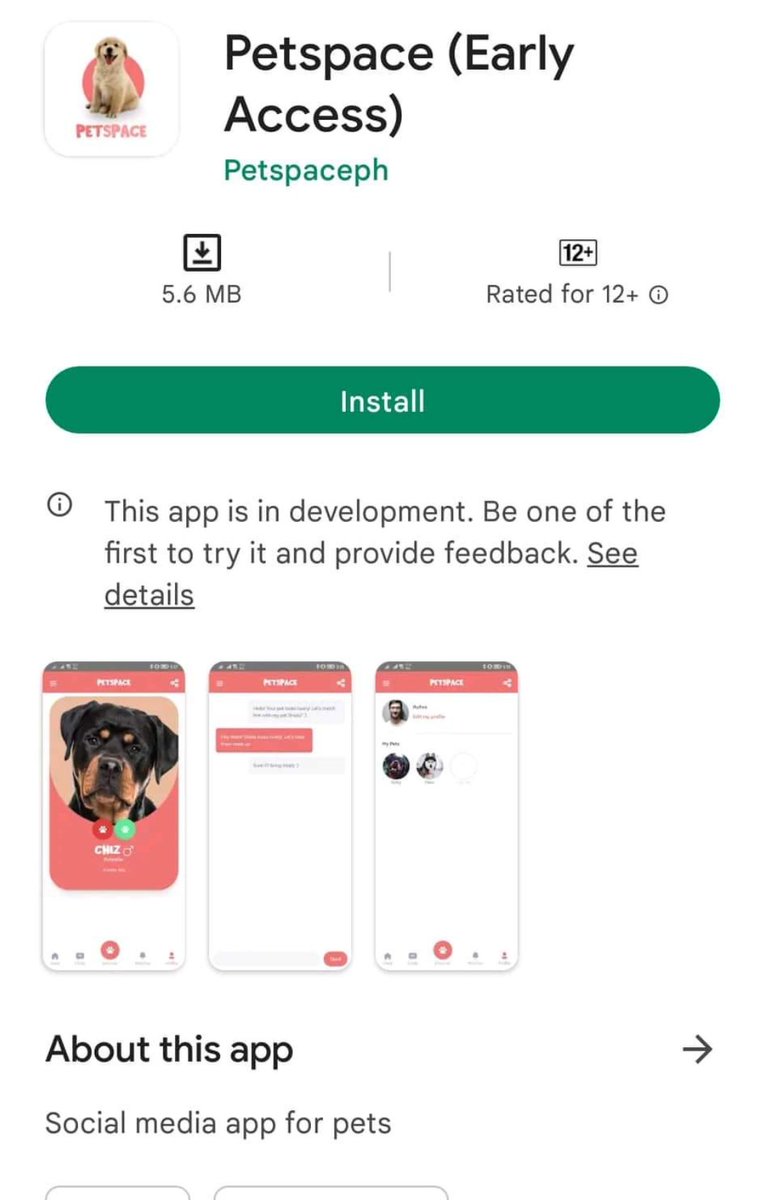 Petspaceph's tweet image. Hello Pawfriends and Furparents 😍
Petspace is now live on @GooglePlay 
#AdoptDontShop #SocialMediaforPets #Petspace