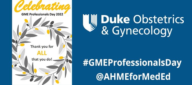 dukeobgyn's tweet photo. We appreciate our amazing #GMEProfessionals team that makes us shine, and supports our trainees! https://t.co/MYqGL1Ig9j