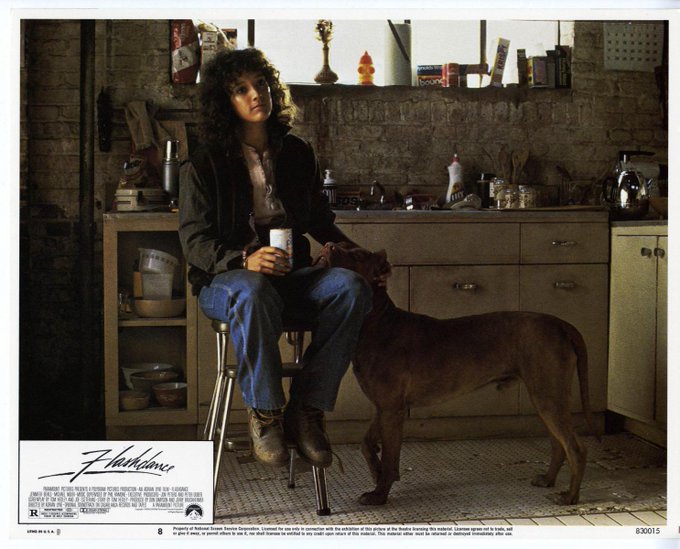Love the scenes in Flashdance where Alex and Grunt are just hangin together. Makes me think of Tyson