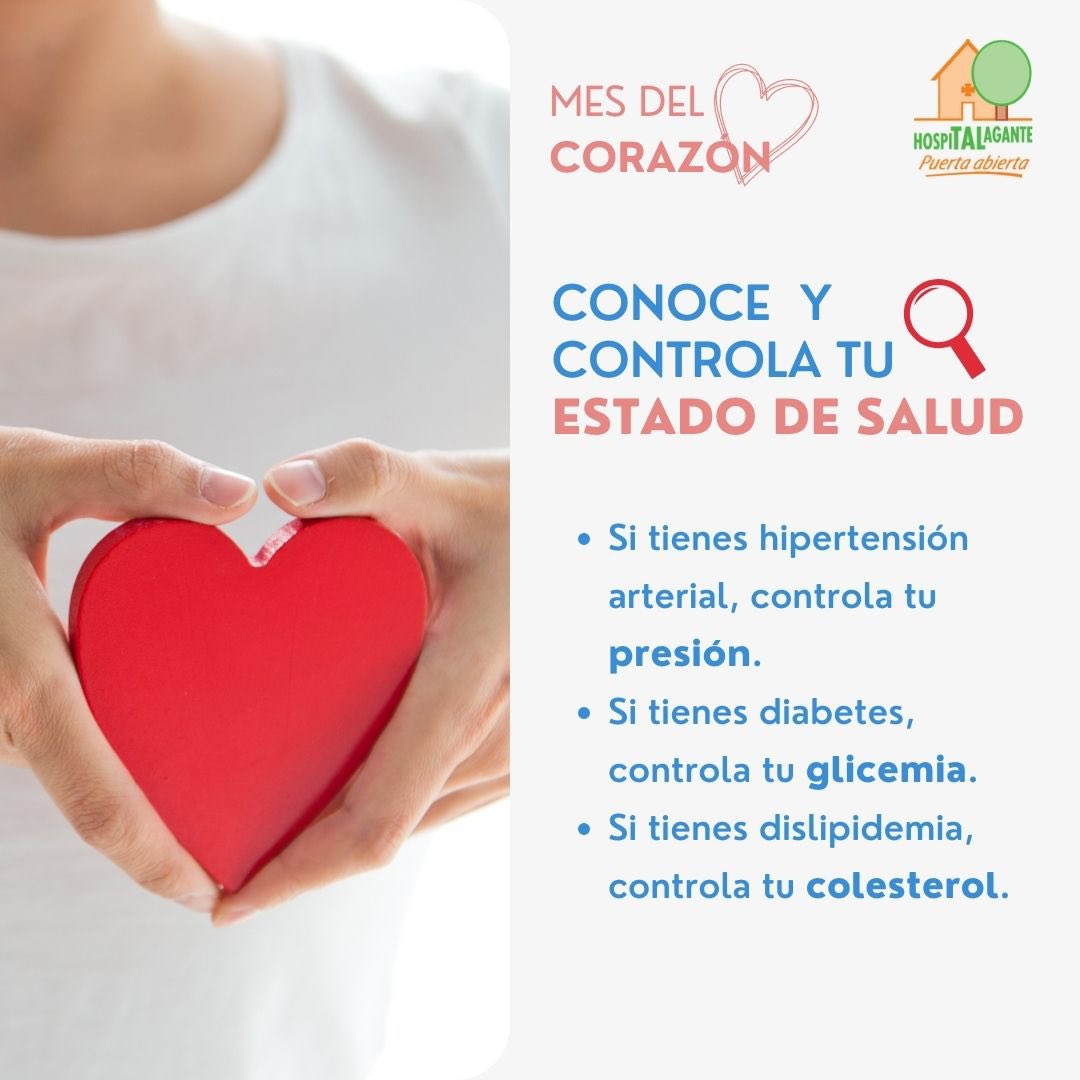 #MesDelCorazón ❤️ Es indispensable conocer y controlar periódicamente nuestro estado de salud. Aquí te entregamos algunos consejos para mantener bajo control tu salud 🫶🏻.