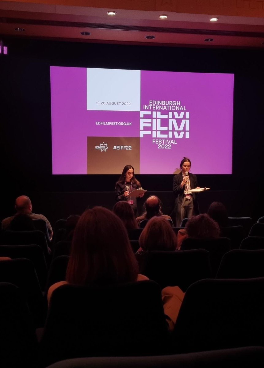 Angelica and Ciara from our Youth Adivaory Group introducing #FashionReimagined this afternoon at #EIFF22 🙌