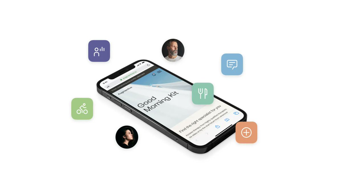augmentive_io's tweet photo. Feeling your best doesn't have to be a struggle 💫
Free to register, accessible worldwide and with a choice of one-to-one sessions or group classes, Augmentive is the easiest way to take care of yourself.
Book in a 15 minute chat with our Head Concierge, Sarah 🌱 https://t.co/TOR6OQnIZJ