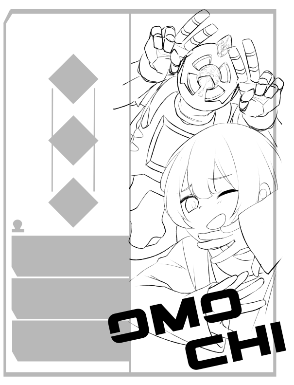 おもちさんのあぺバナー風イラスト描いてるけど楽しい 