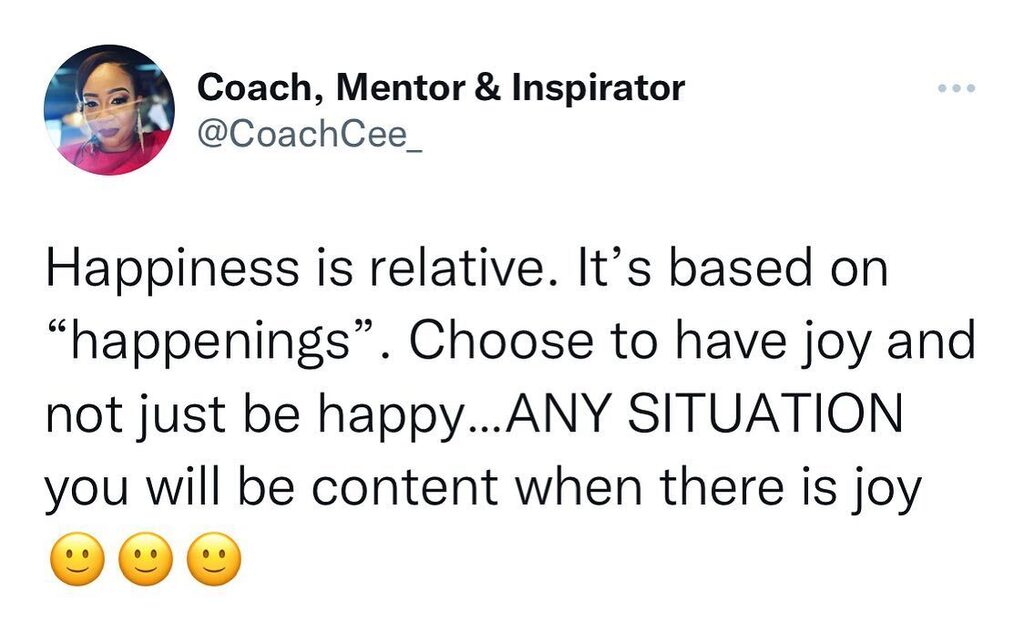 CoachCee_'s tweet image. Choose JOY!!!!
.
.
Happy Friday!!!🥰🎯🎉🥳
.
.
#joy #mentor #coach #inspirator #insight #mentalhealth #coachcee #transformedtotransform instagr.am/p/ChcSIVouDmO/