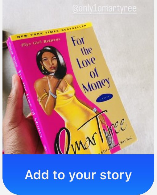 #ForTheLoveofMoney the #sequel #book to #OmarTyree #urbanclassic #FlyyGirl became the 1st #contemporary #urbanstreetlit #novel to hit the #NewYorkTimes #bestsellerslist in 2000 & went on to earn the #legendary #WestPhilly born #author an #NAACPImageAward in 2001