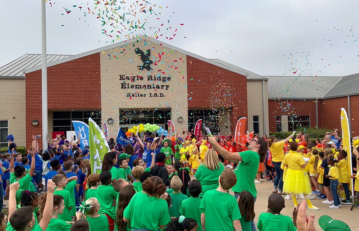 .<a href="/EagleRidgeKISD/">Eagle Ridge KISD</a> kicked off the first Friday of the school year with its House Sorting Ceremony for new students! ERES uses a house system where students are part of one of six “houses” to build community across grade levels. #CelebrateKISD