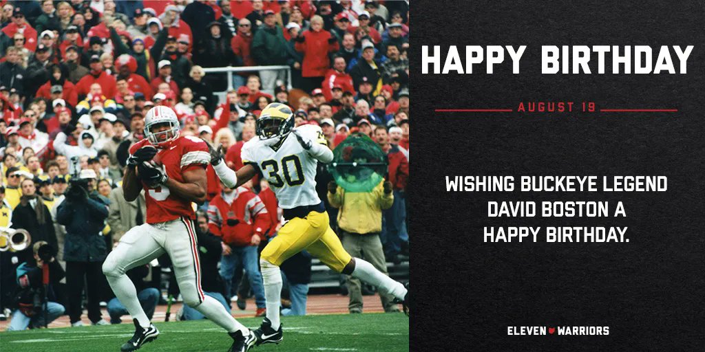 Wishing Buckeye legend David Boston a happy birthday. 