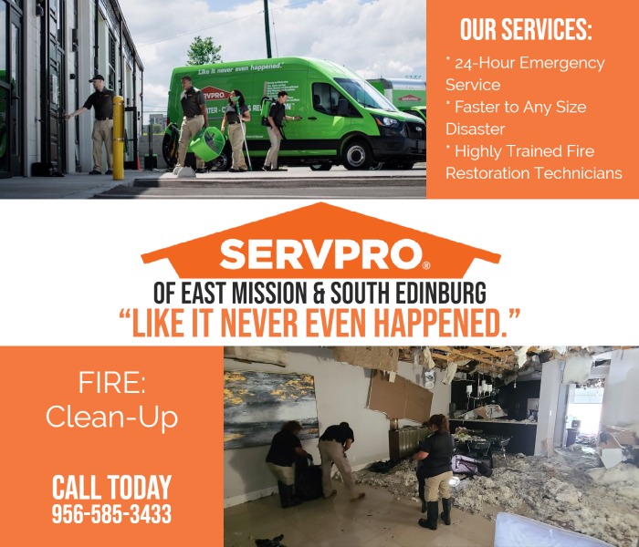 We have the specific damage #restoration training, personnel, and equipment that gives us the ability to quickly restore your #home back to #pre-fire condition "Like it never even happened."

Call Us Today – (956) 585-3433
servproeastmissionsouthedinburg.com/fire-smoke-dam…