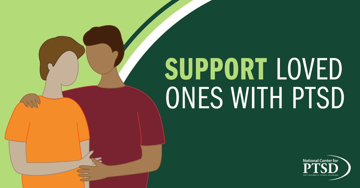 It’s okay to talk about #PTSD. Find ways to support a loved one who has been diagnosed with PTSD: ptsd.va.gov/family/how_fam…