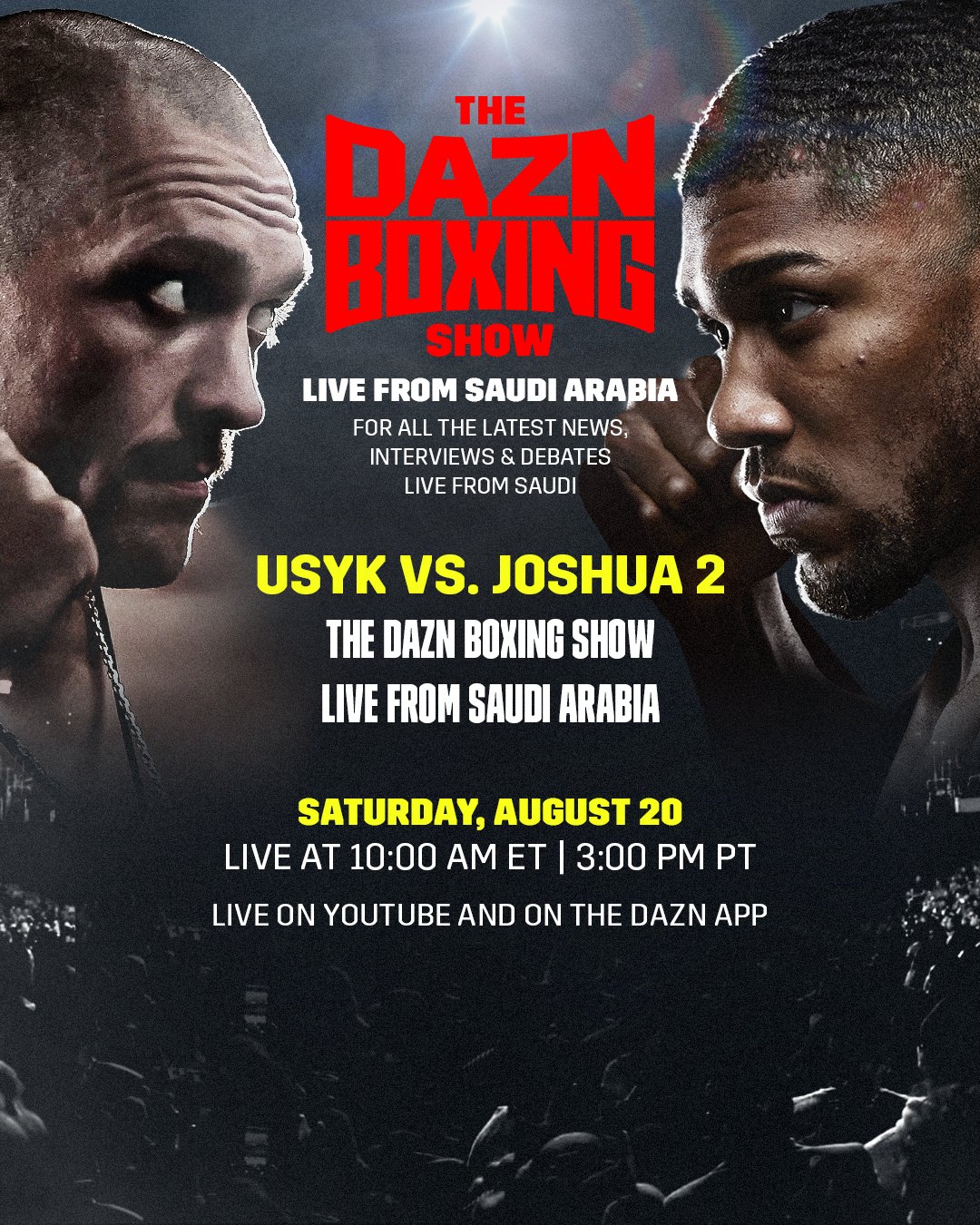 DAZN Boxing on Twitter: "One hour until we go LIVE for the DAZN Boxing ...