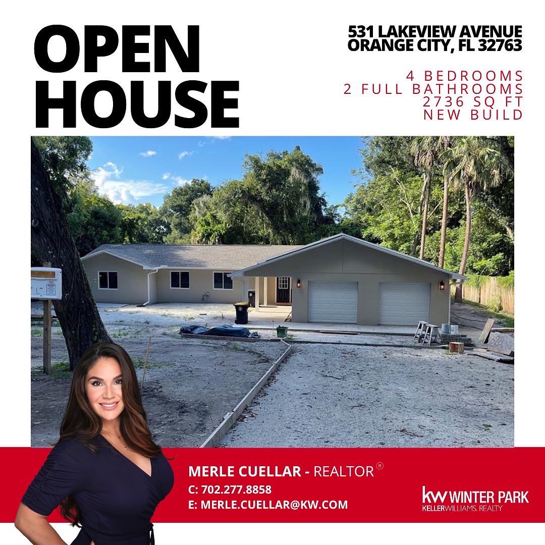 RealtorMerle's tweet image. - OPEN HOUSE -
SATURDAY AUGUST 20
12PM - 3PM

$529,900
531 LAKEVIEW AVENUE
ORANGE CITY, FL 32763

E: merle.cuellar@kw.com
C: 702-277-8858

DOWNLOAD MY FREE APP AND FOND YOUR NEE HOME TODAY!
merle-cuellar.kw.com