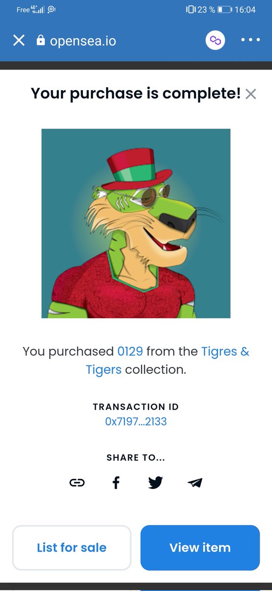 Bouuuuuuught 🥳💯🎉🎊💞
Another great creation joins my collection 😍
Thanks <a href="/Home_Of_T/">T</a> for this awesome tiger 😊🙏