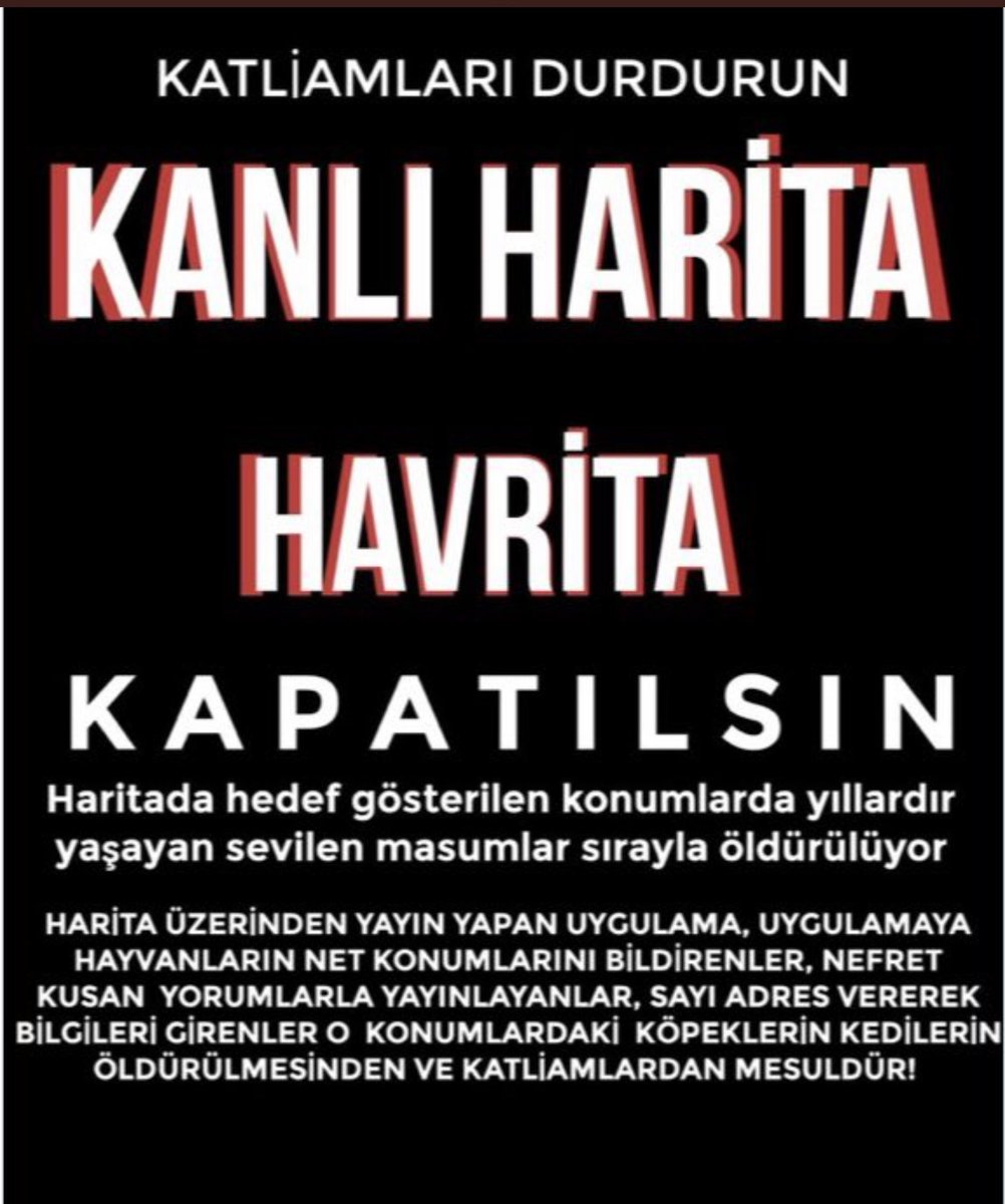 #havritakapatılsın