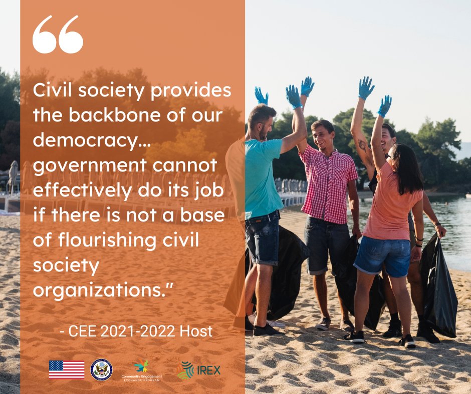CEEProgram's tweet photo. During their three months in the U.S. working with community-based organizations, CEE fellows closely collaborate with American counterparts on the most pressing local challenges. CEE 2021-2022 fellows will begin U.S. practicums in September at organizations around the country. https://t.co/phEj1f4Lbs