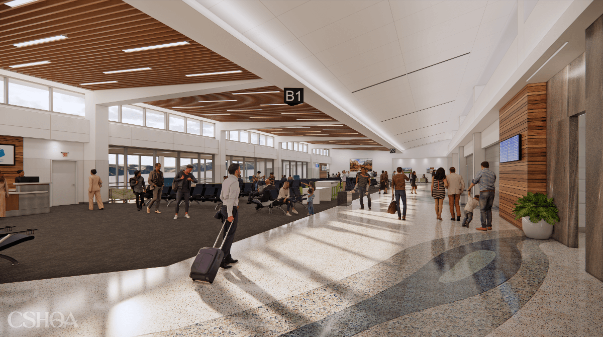 CSHQA's tweet photo. Celebrating #NationalAviationDay with a look at our work at @iflyfresno ✈️ We are excited to kick off construction on the new #FAT Forward #TerminalExpansion! https://t.co/GAyYhDCPSm
#Aviation #FresnoAirport @qdconstruction #DesignBuild #Architecture #Engineering #InteriorDesign https://t.co/InlWGRswzT