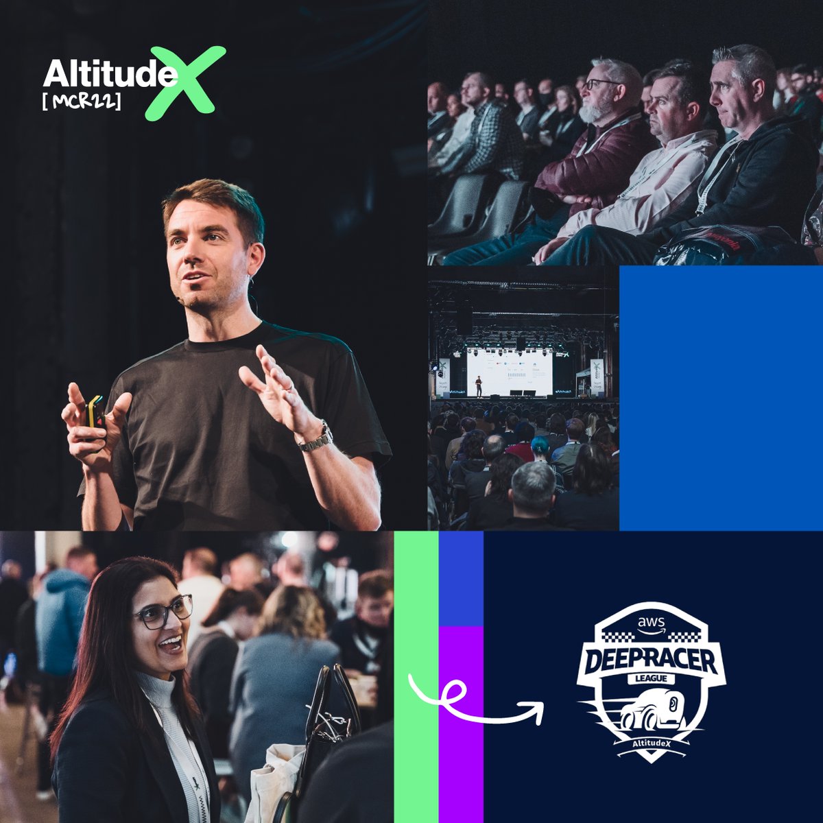 Peak_HQ's tweet photo. Developers, start your engines... @AWS #DeepRacer is coming to #AltitudeXMCR! 🏁

Who will bring home the trophy on 6 October?! 🏆

Register here 👉 https://t.co/xc3epGgQ4u

#AWS #DeepRacer #AWSDeepRacer https://t.co/1OAdOX7mAg