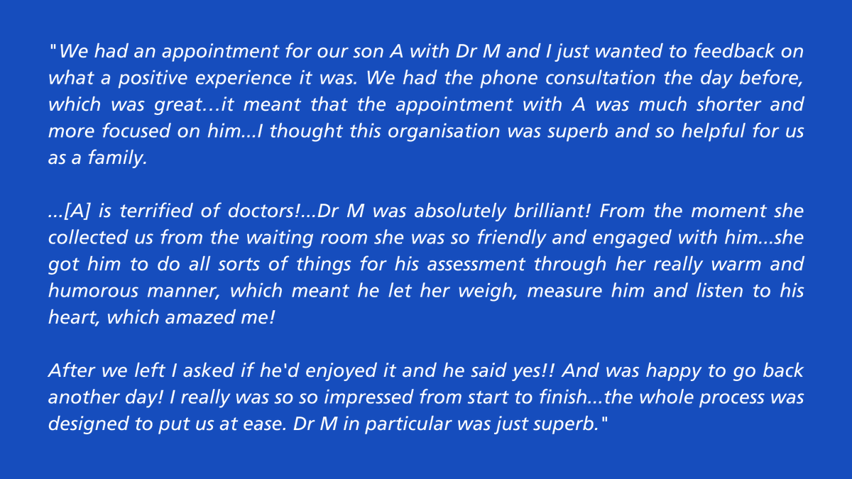 mpftnhs's tweet photo. #feedbackfriday is for Dr M from our Community Paediatrics service which supports children in south Staffs with two or more areas of developmental delay in community settings outside of hospital. Great work Dr M &amp; team! 👏 #MPFTValues #CaringAndCompassionate #ListenAndEnage 💙 https://t.co/rJ4zOUew8u