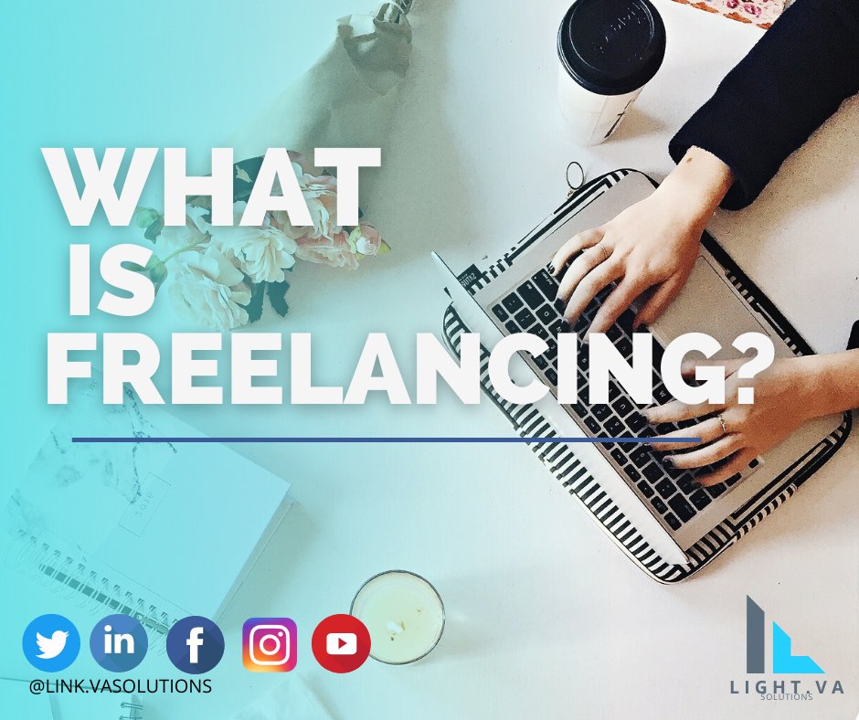 LinkVasolutions's tweet image. &quot;

🤔What is Freelancing?

💻Freelancing is a self-employed job that provides 
administrative, professional, and creative assistance 
to clients.
💻 You can work anywhere and make your own 
hours.