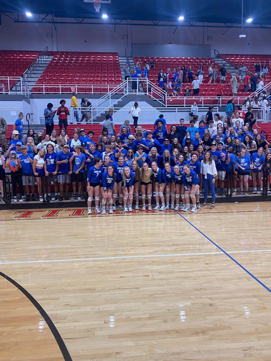 We are so grateful for this incredible student section that came out last night! Best fans in the state!!