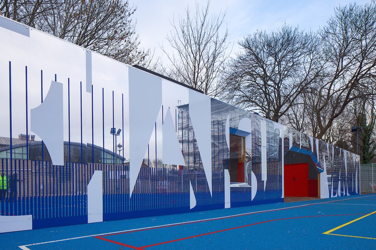 Young Hackney Eastway revitalises a dilapidated MUGA with a new build CLT youth club space + glulam canopy above a courtyard with external seating. <a href="/GframeStructure/">G-frame Structures Ltd</a> were responsible for the design, supply + installation of the CLT + glulam structures.

<a href="/MUFarchitecture/">muf architecture/art</a>
