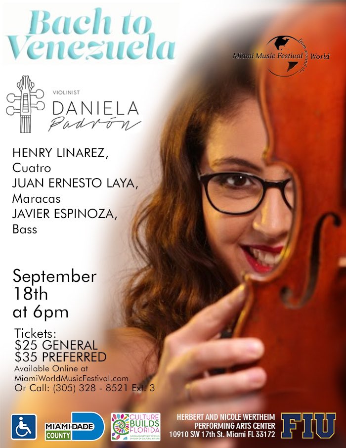 Miami World Music Festival, Sept 9-18. Tickets available now!l at miamiworldmusicfestival.com #miamiwmf