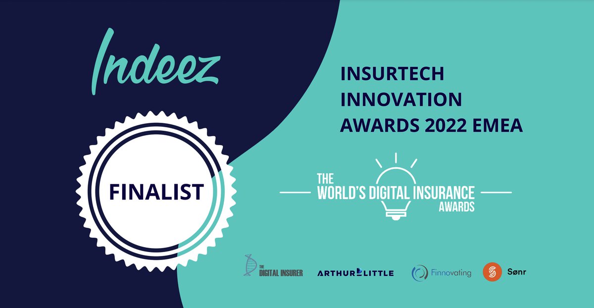 _indeez's tweet image. 🚨The World’s Digital Insurance Awards 2022 - EMEA by @DigitalInsurer - We’re finalists!

✅Super excited to be on the shortlist in the #insurtech  #innovation #AWARD category!

🎉So we’re up for the live event on 15th September alongside some brilliant insurers &amp;amp; insurtechs.
