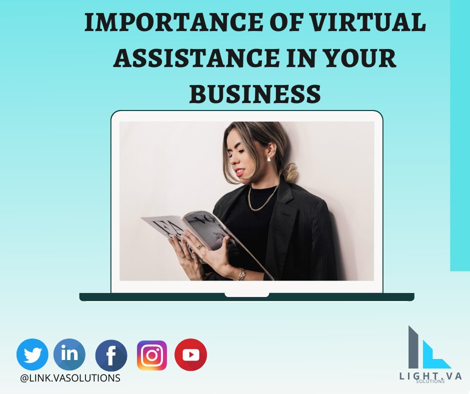 LinkVasolutions's tweet image. &quot;📌Importance of Virtual Assistant📌

Virtual assistant services are becoming 
increasingly
 popular—not only for personal use but also to save 
time and money.  
 ✨👩‍💻🖥️#️⃣
