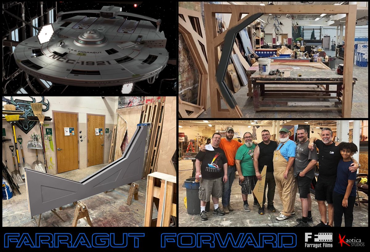 Building a starship is hard work! 🔥🔥🔥

Our amazing SETS TEAM has been working overtime building various sets for #FarragutForward!  Cameras roll in October and we couldn't be more excited!

#FarragutFilms #KaoticaStudios #StarTrek #FanFilm #Sets #SetConstruction <a href="/Farragut1921/">Starship Farragut NCC-1921</a>