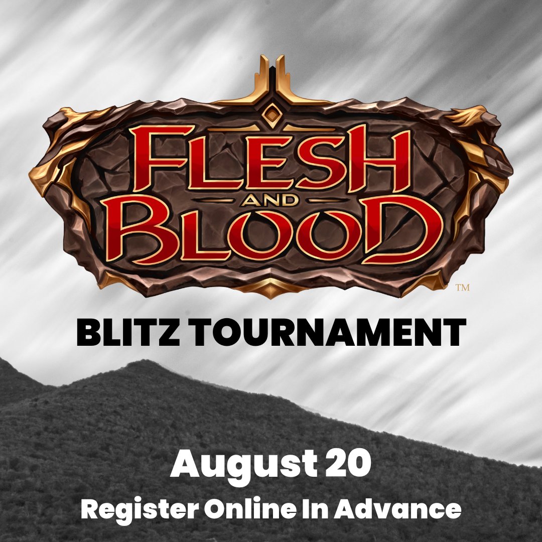 pandygamesma's tweet photo. Flesh and Blood Tournament this weekend
Sign up in advance:
https://t.co/Mx2toHFgpC
M*sking and Va**ination required.
#felshandblood #PandeEvents #PandeCCGs https://t.co/flIXs2t89N