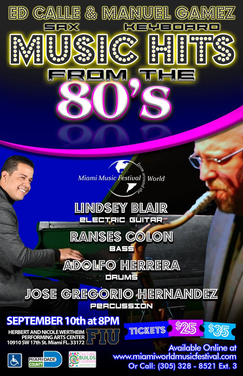 Miami World Music Festival, Sept 9-18. Tickets available now!l at miamiworldmusicfestival.com #miamiwmf