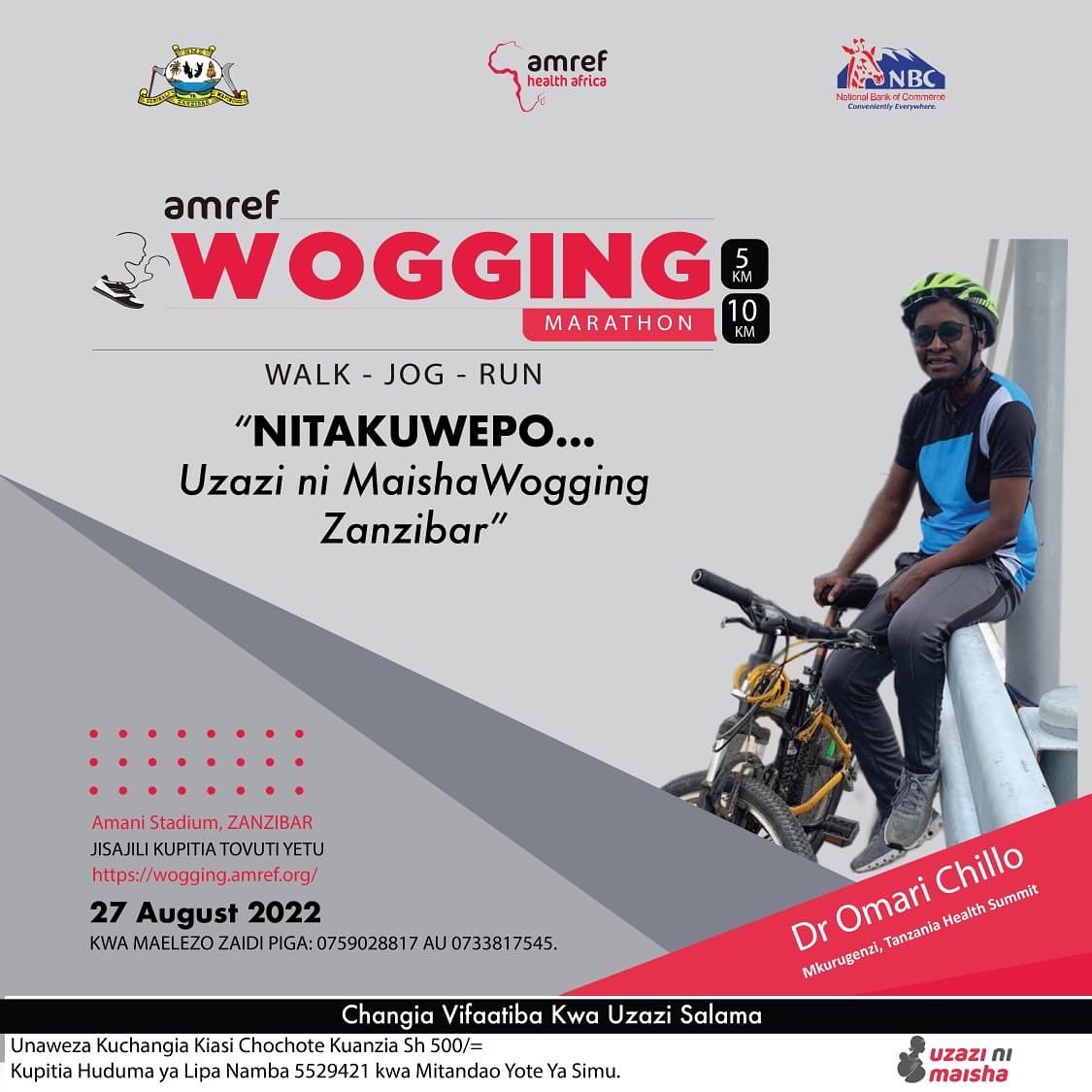 Aisa_Muya's tweet photo. Dr Omary Chillo @ChilloThs atakuwepo
#TukutaneZanzibar #Wogging2022 https://t.co/lS1evpXPGZ