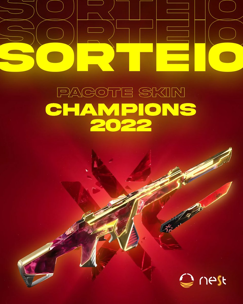 nestgg_'s tweet photo. SIM, JÁ VAI  ROLAR UM SUPER SORTEIO TRIPLO CHAMPIONS 2022!🏆🤯🤩

Para participar do sorteio basta:
> Seguir a conta @nestgg_ no Twitter
> Dar LIKE+RT nesse post
> Preencher esse forms: https://t.co/45yG15mmE2

Além do pacote temos também BRINDES do LCQ e NESTGO!+ https://t.co/SodNx2BExm