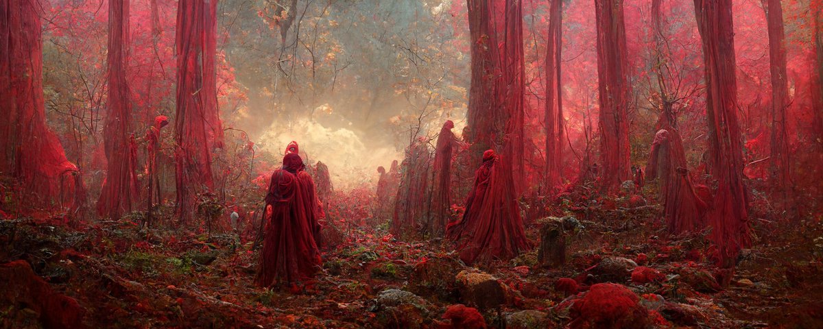 The crimson forests of Leston. Fed by the blood colored tides of the Neptin Sea. These colorful groves mark the beginning of the Toltec Range and their peculiar inhabitants.