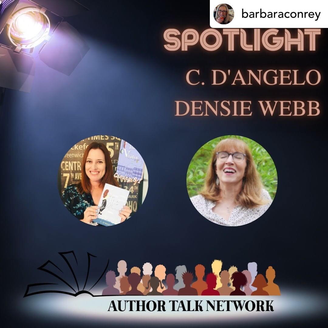 CDAngeloAuthor's tweet photo. Thank you @BarbaraConrey & Author Talk Network for this month’s highlight of @densiewebbbooks and I! More amazing Author Talk Network news is coming soon. 🫢
#CDAngeloAuthor #TheDifferencebook #TheVisitorbook #womensfiction #contemporaryfiction #authortalknetwork https://t.co/ksn7X5Ruci