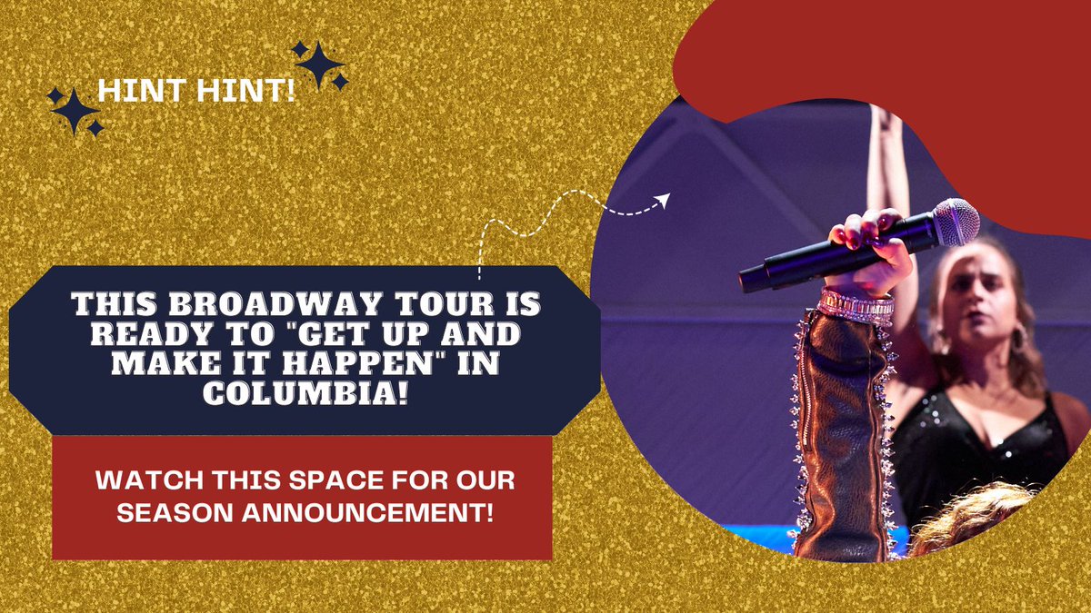 ConcertSeriesMU's tweet photo. Coming in February, celebrate the beginning of the spring semester with this exciting musical!
If you want to be the first to get our season announcement, DM us your email address and we'll add you to the list!
#MakeitHappen #Broadway #OnTour https://t.co/doxCO6dym5